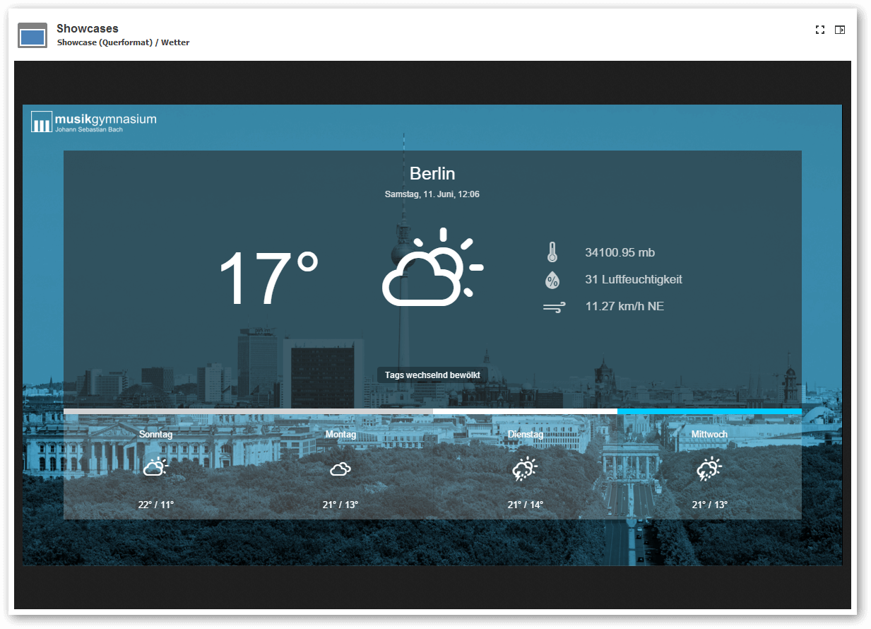 Screenshot: Weather App